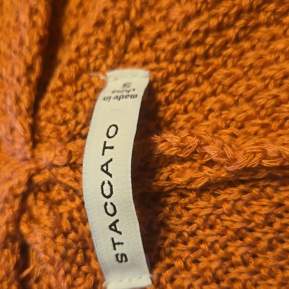 Staccato Rose Orange Knit Sweater - Picture 3 of 4